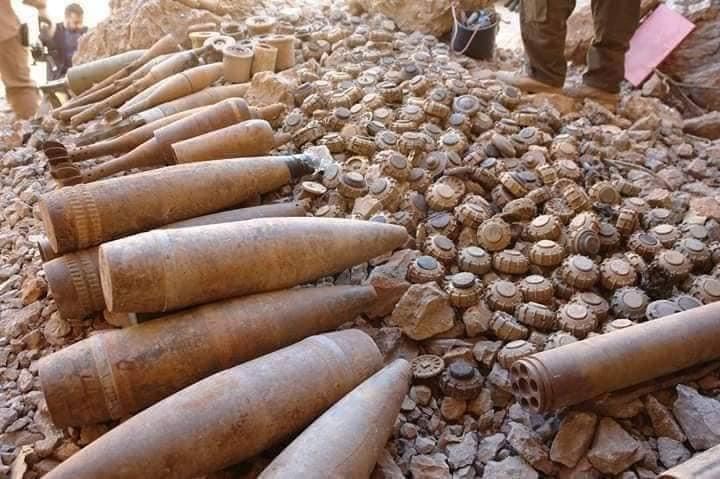 سەدان مین و پارچە تەقەمەنی لە چۆمان لەنێوبردران