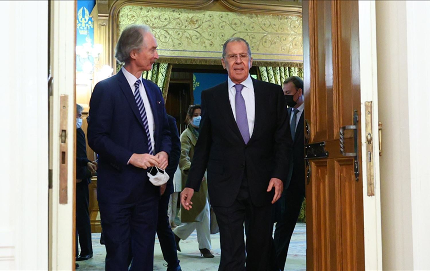 Lavrov û Pedersen ji bo Sûriyê civiyan