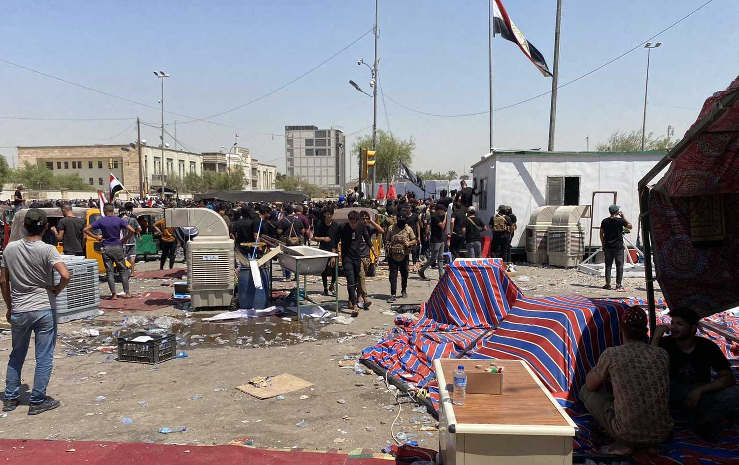 لایەنگرانی رەوتی سەدر لە بەغدا. وێنە: مستەفا گۆران - رووداو 