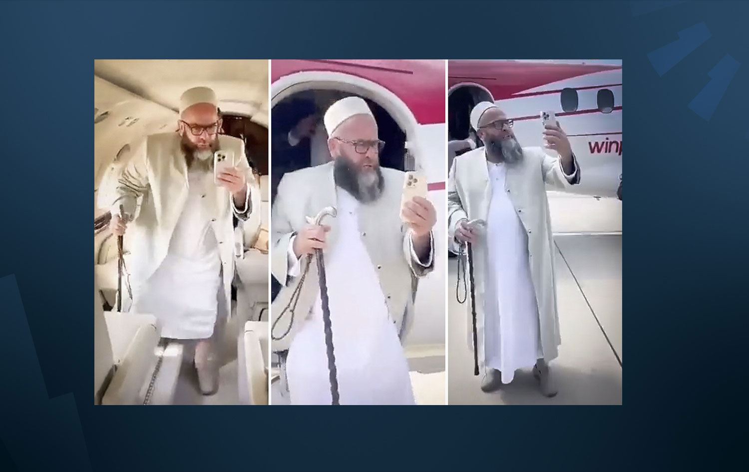 VİDEO- Özel jetle namaza giden 'TikTok şeyhi' gündem oldu!