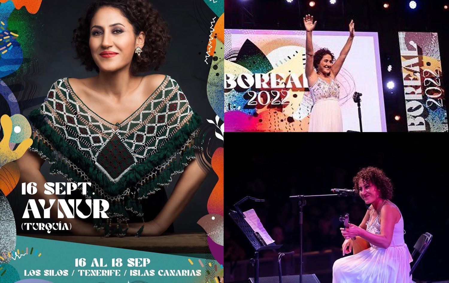 Aynur Dogan li Gravên Kanaryayê konserek saz kir