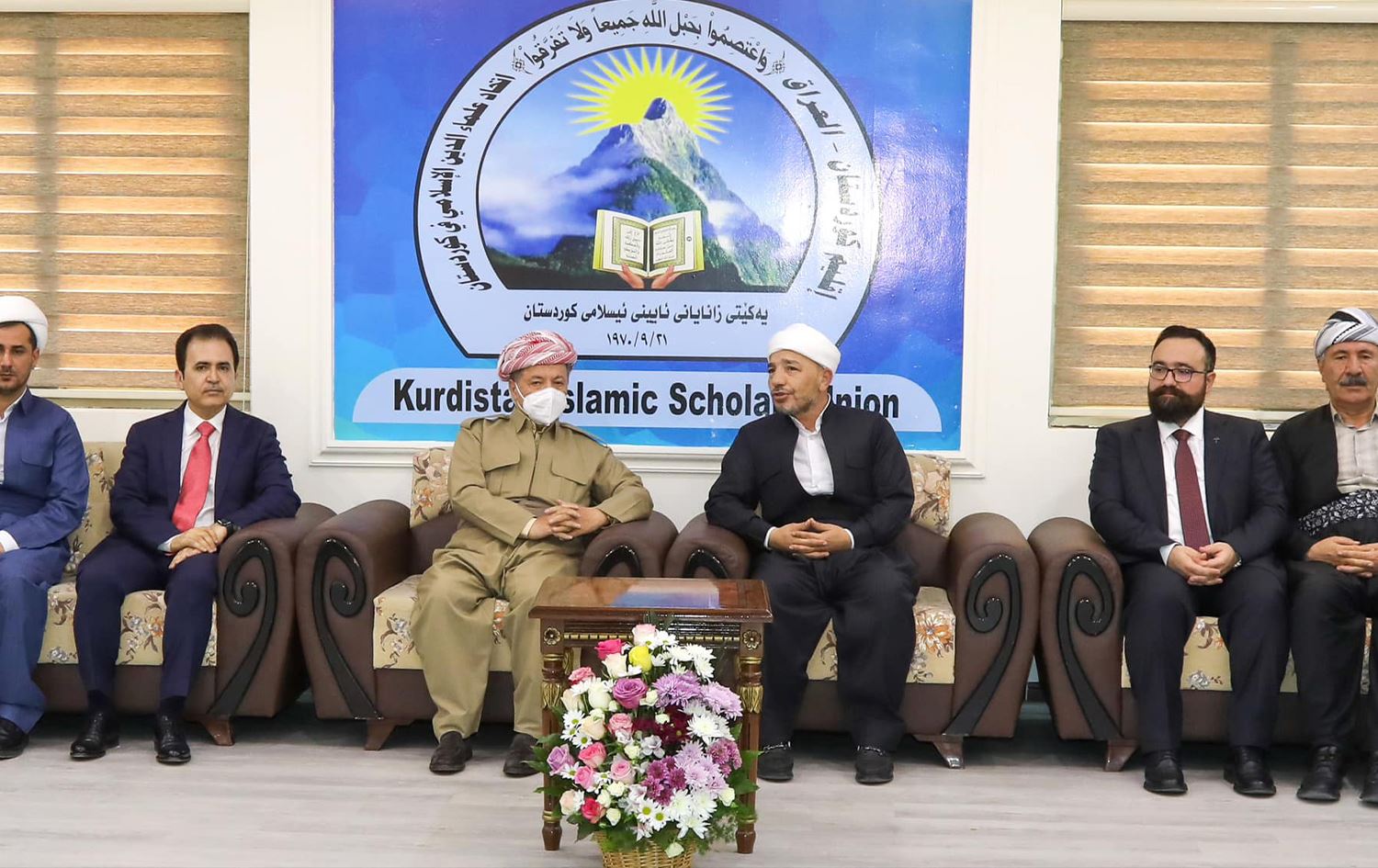 سەرۆک بارزانی بۆ زانایانی ئایینی: لە خزمه‌تکردنی ئایینی پیرۆزی ئیسلام و بەھا پیرۆزەکان به‌رده‌وام بن