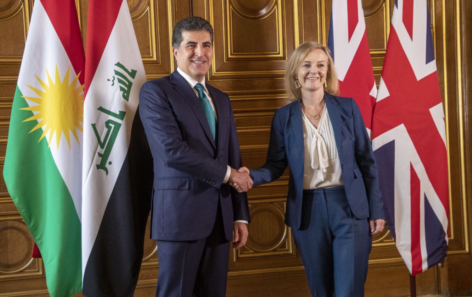 Serokwezîra Brîtanyayê nameyek ji Serokê Herêma Kurdistanê re şand