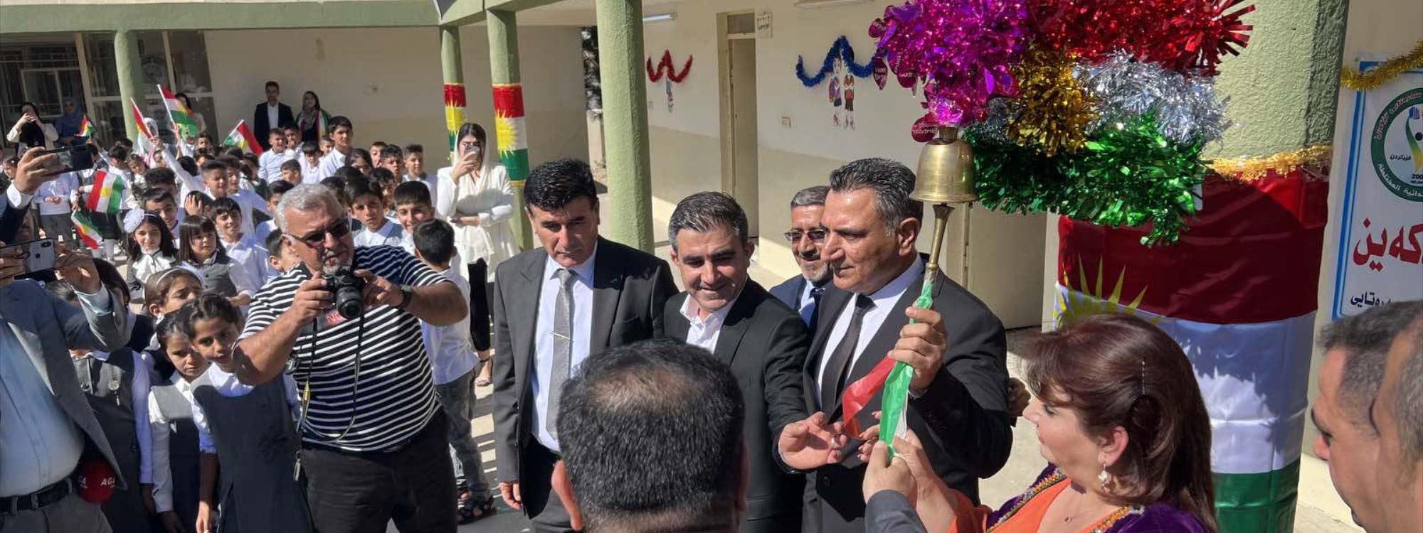 WÊNE - Li Kerkûkê zengila yekem a sala nû ya xwendinê hat lêdan