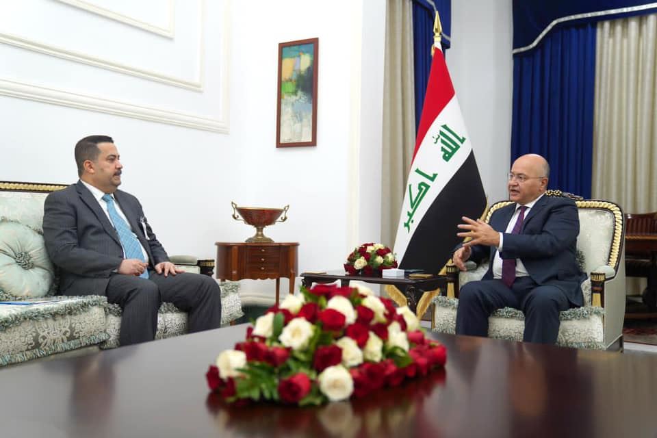 بەرهەم ساڵح بۆ شیاع سوودانی: گرنگترین شت پێکەوەکارکردنە بۆ پاراستنی ئاسایش و سەقامگیری