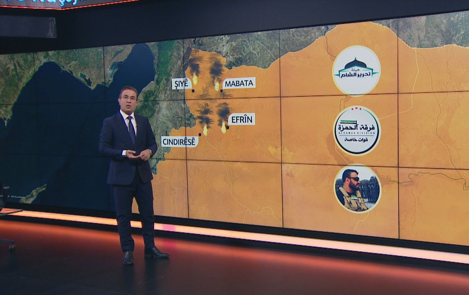 Bi nexşê hêz û grûpên çekdar li Efrînê çawa belav bûne?