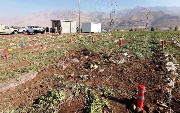 Halepçe'nin Xurmal nahiyesine füze düştü