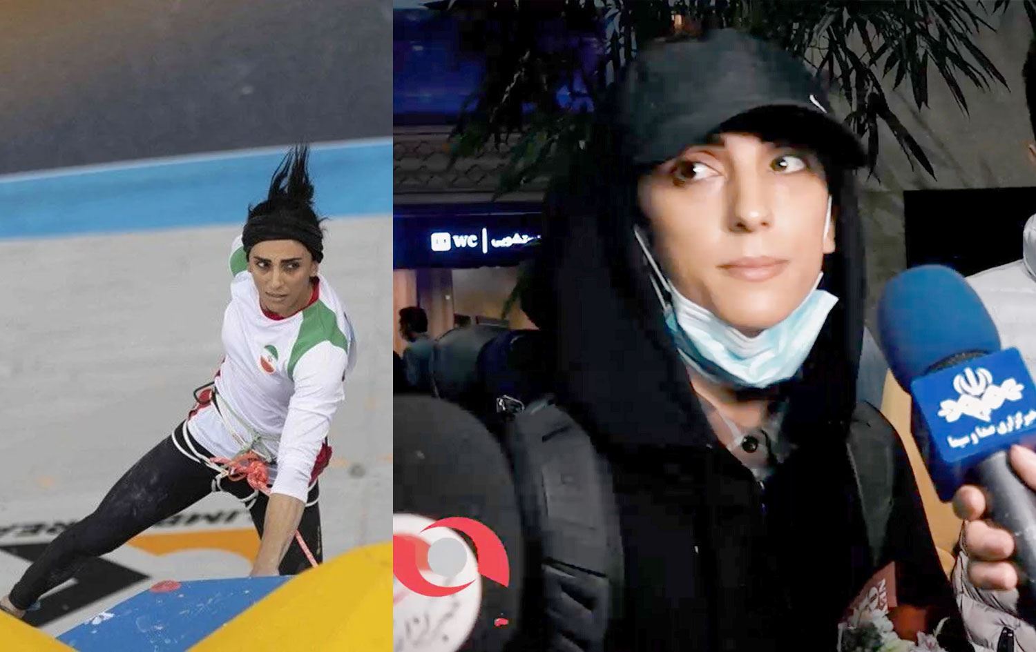 Werzişvana Îranî ya ku bê hicab beşdarî pêşbirkekê bibû vegeriya Îranê