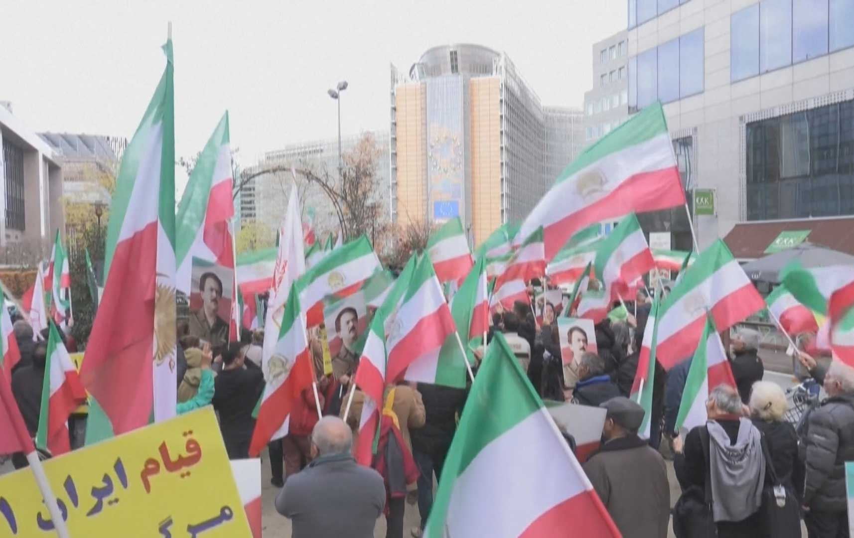 لە برۆکسل خۆپێشاندان بۆ پاڵپشتیی لە خۆپێشاندەرانی رۆژهەڵاتی کوردستان و ئێران دەکرێت