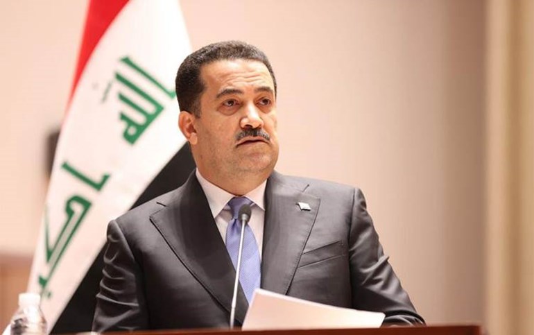 محمد شياع السوداني خلال تقديم برنامجه لمجلس النواب العراقي