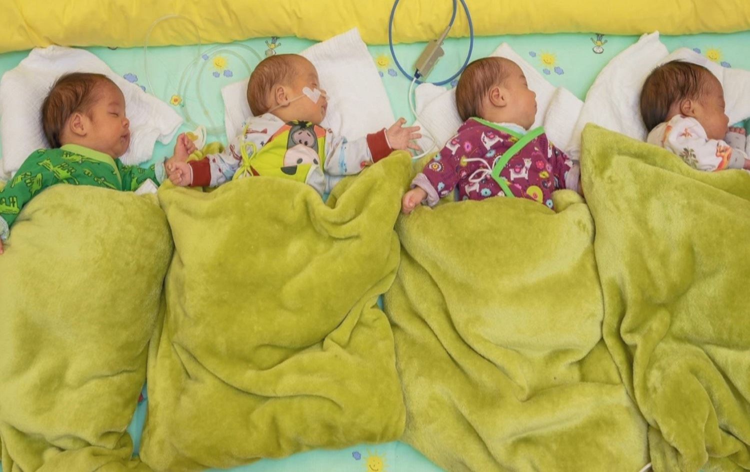 ALMANYA - 40 yıl aradan sonra bir ilk: Suriyeli kadın dördüz doğurdu