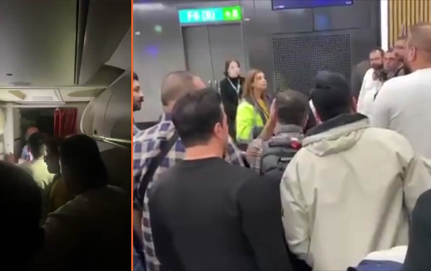 چەند گەشتیارێک لەنێو فڕۆکەیەک لە فڕۆکەخانەی ئیستەنبووڵ گیر دەخۆن