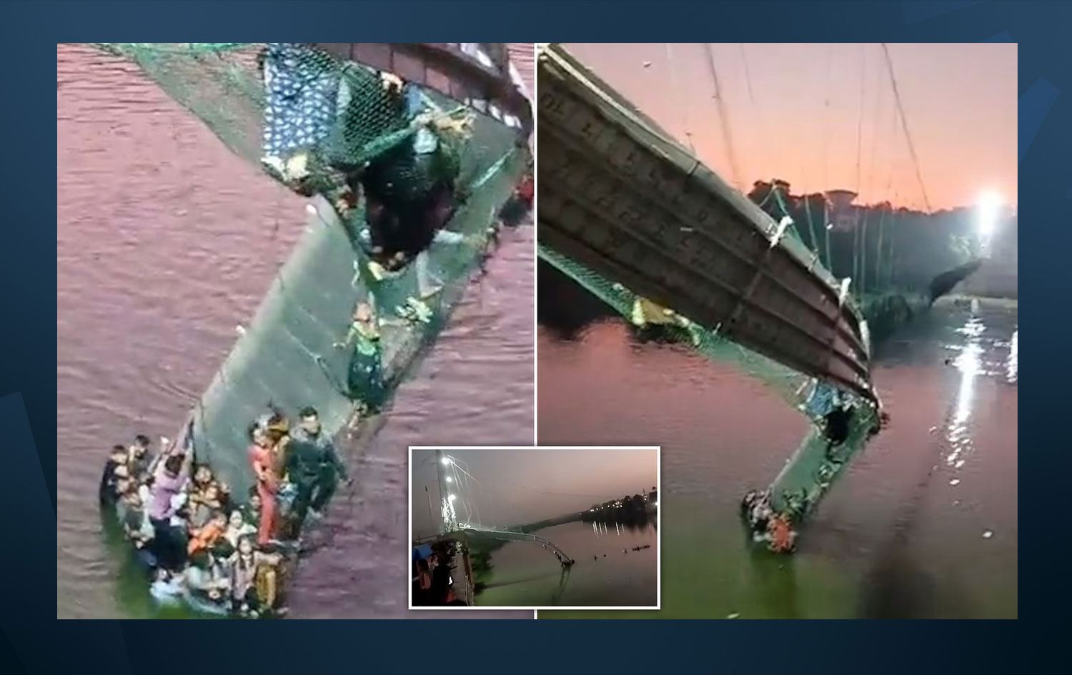 YENİLENDİ- Hindistan'da asma köprü çöktü: 141 ölü