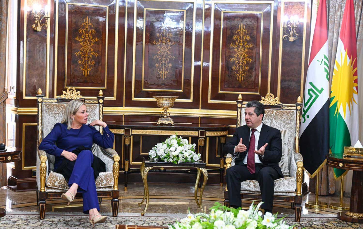 Mesrûr Barzanî û Plasschaert pirsgirêkên Hewlêr û Bexdayê gotûbêj kirin