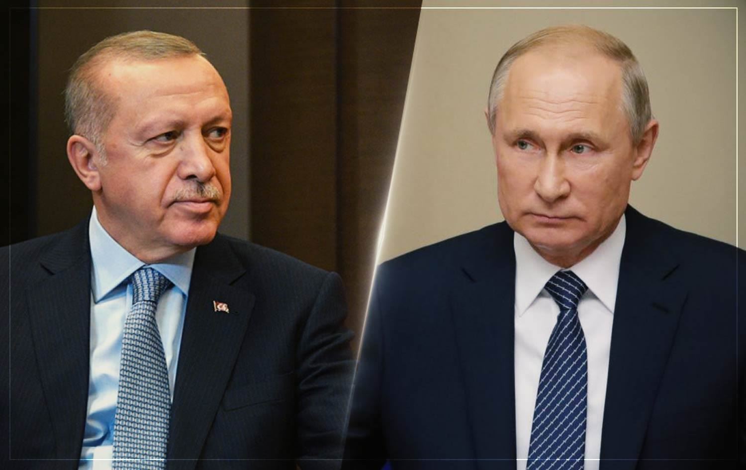 ئەردۆغان و پووتین دوایین پێشهاتەکانی جەنگی رووسیا و ئۆکراینا تاوتوێ دەکەن