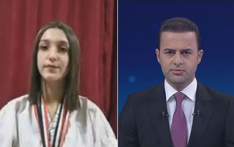 Keça Kurd di karateyê de li ser asta Sûriyê bû duyem