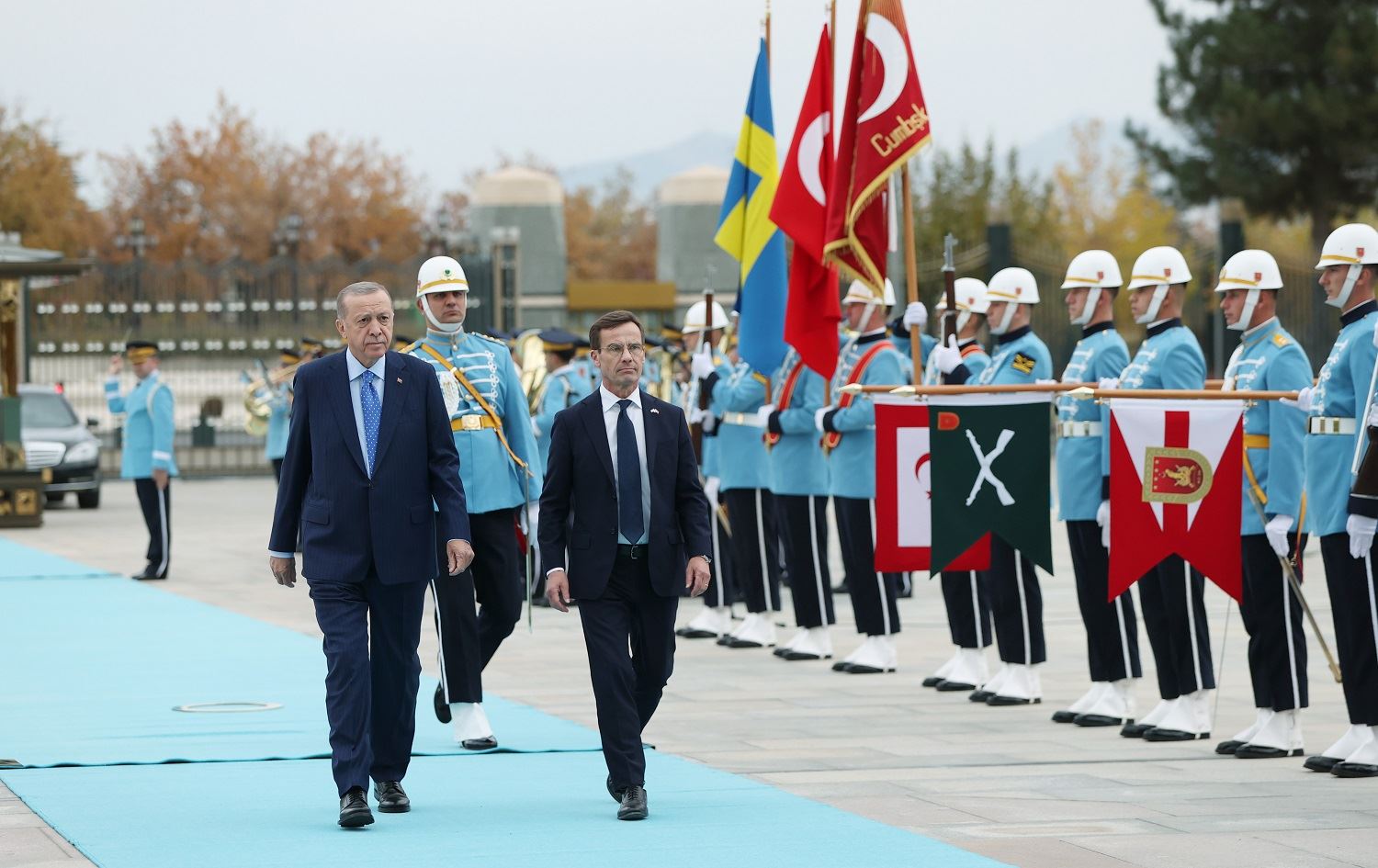 Erdogan li Enqerê pêşwazî li Serokwezîrê Swêdê kir