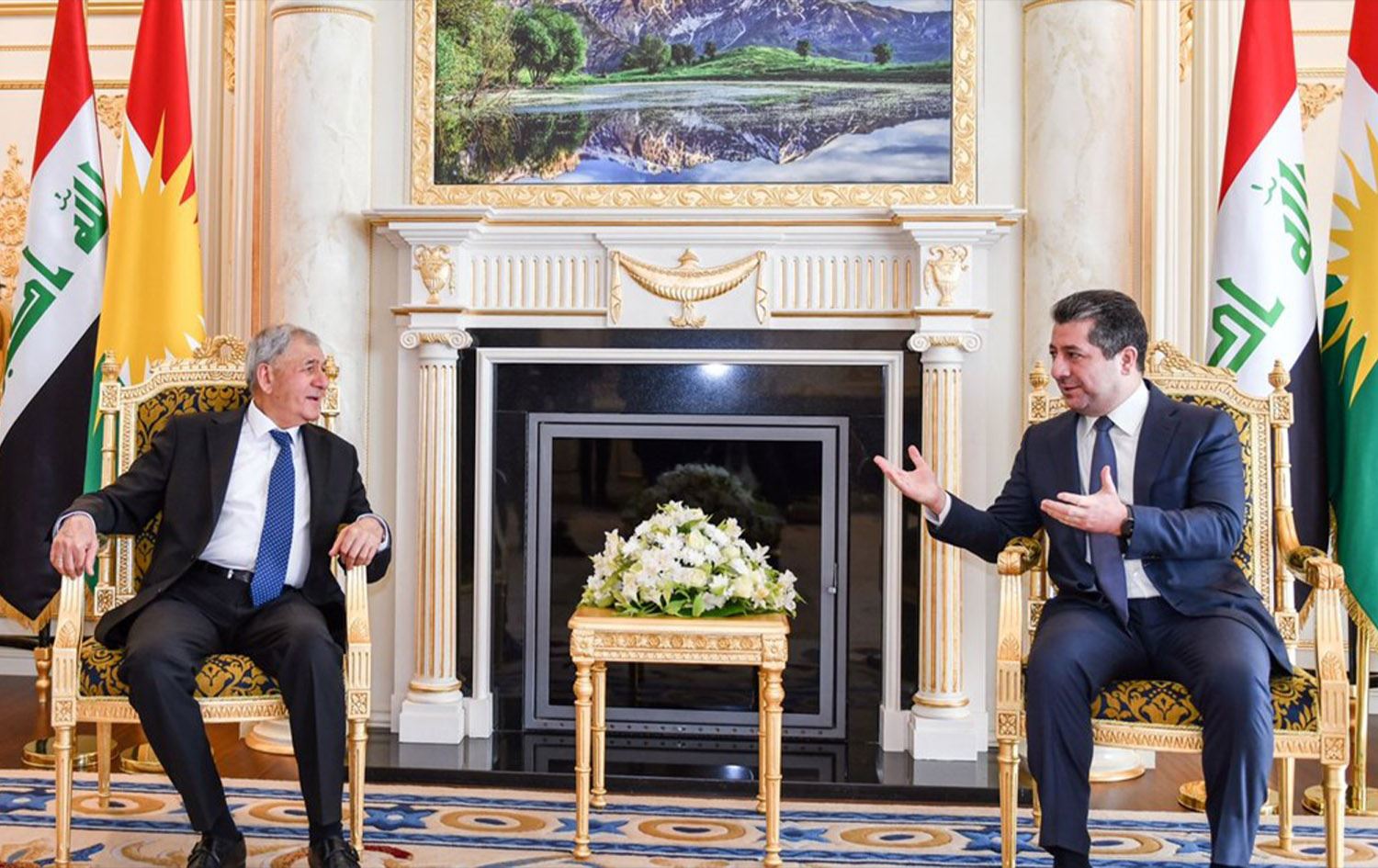 مەسرور بارزانی و لەتیف رەشید جەخت لە گرنگیی چارەسەرکردنی کێشەکانی نێوان هەولێر و بەغدا دەکەنەوە