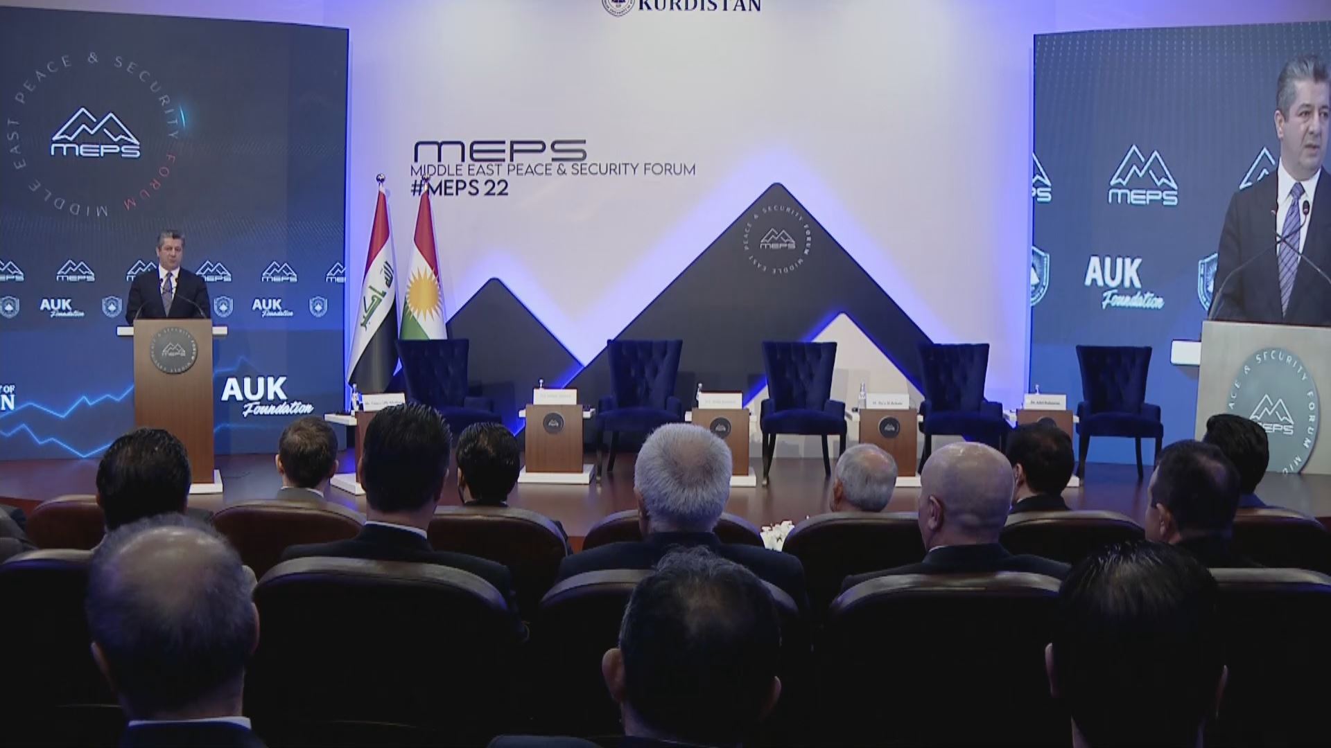 لەتیف رەشید، مەسرور بارزانی و حەلبووسی بەشداریی کۆڕبەندێک لە دهۆک دەکەن