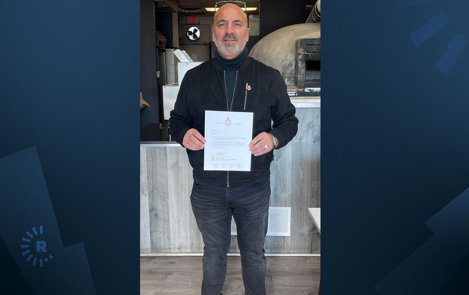 Kürt pizzacı Zeynel Arı’ya Kanada’dan Kraliçe ödülü