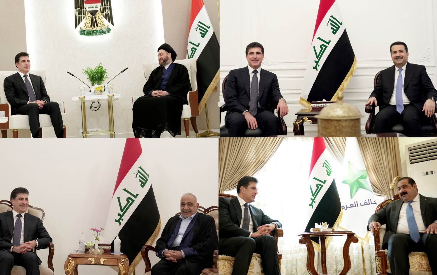 Nêçîrvan Barzanî li Bexdayê bi serkirdeyên Şîe û Sunne re civiya