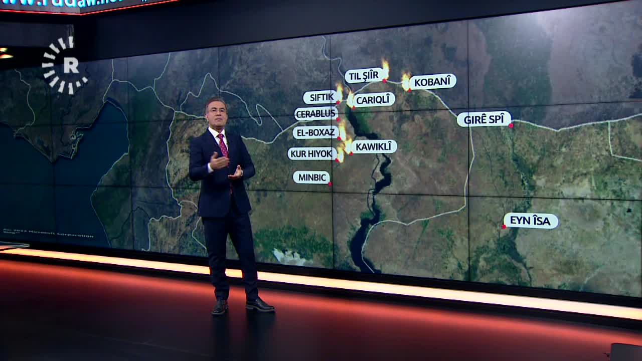 Bi nexşe; Êrîşên li ser Rojavayê Kurdistanê