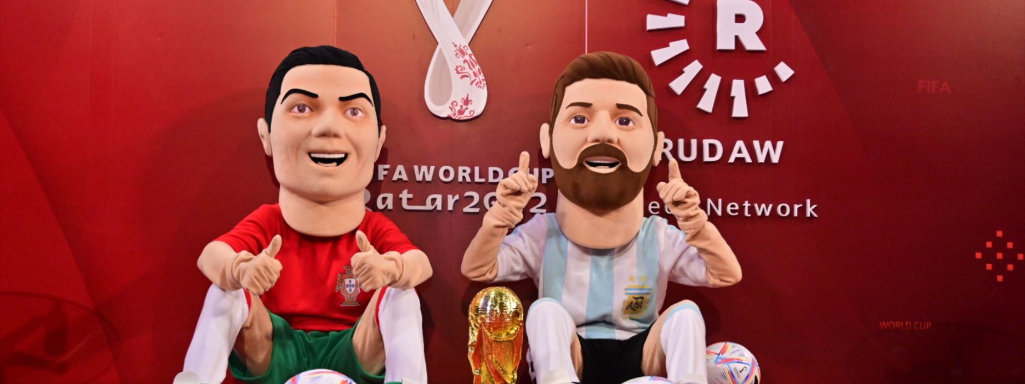 مێسی و رۆناڵدۆ لە ستۆدیۆی سینەمای مۆندیالی رووداو