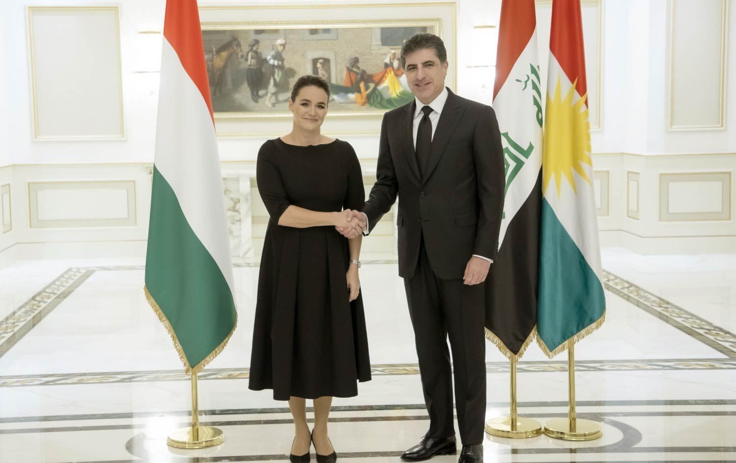 Nêçîrvan Barzanî û Serokkomara Macaristanê rewşa penaberan û pêkhateyan gotûbêj kirin