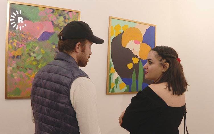 Kürt kadın ressam Şayan Şehir'in resim sergisi Erbil'de açıldı