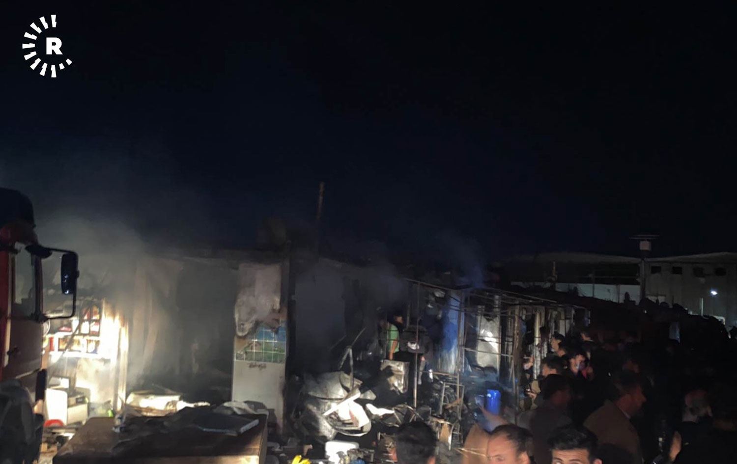 ERBİL - Göçmen kampında yangın: 1 ölü