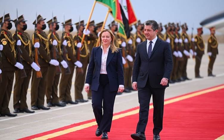 İtalya Başbakanı Meloni Erbil'de