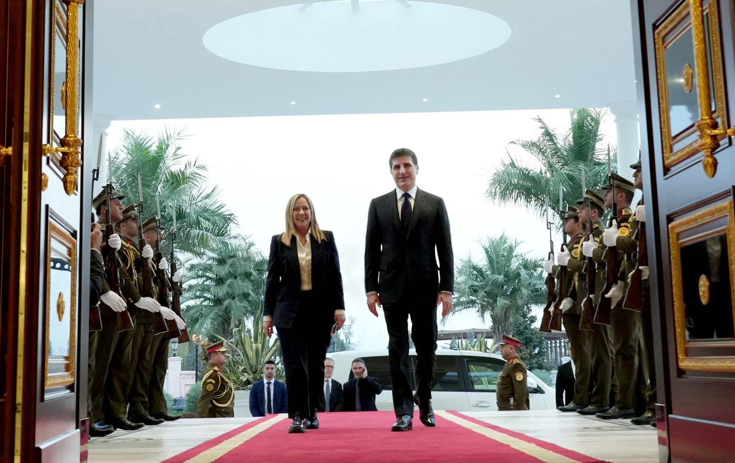 سەرۆکوەزیرانی ئیتاڵیا: سوپاس نێچیرڤان بارزانی بۆ پێشوازیکردنی گەرم لێم لە هەولێر