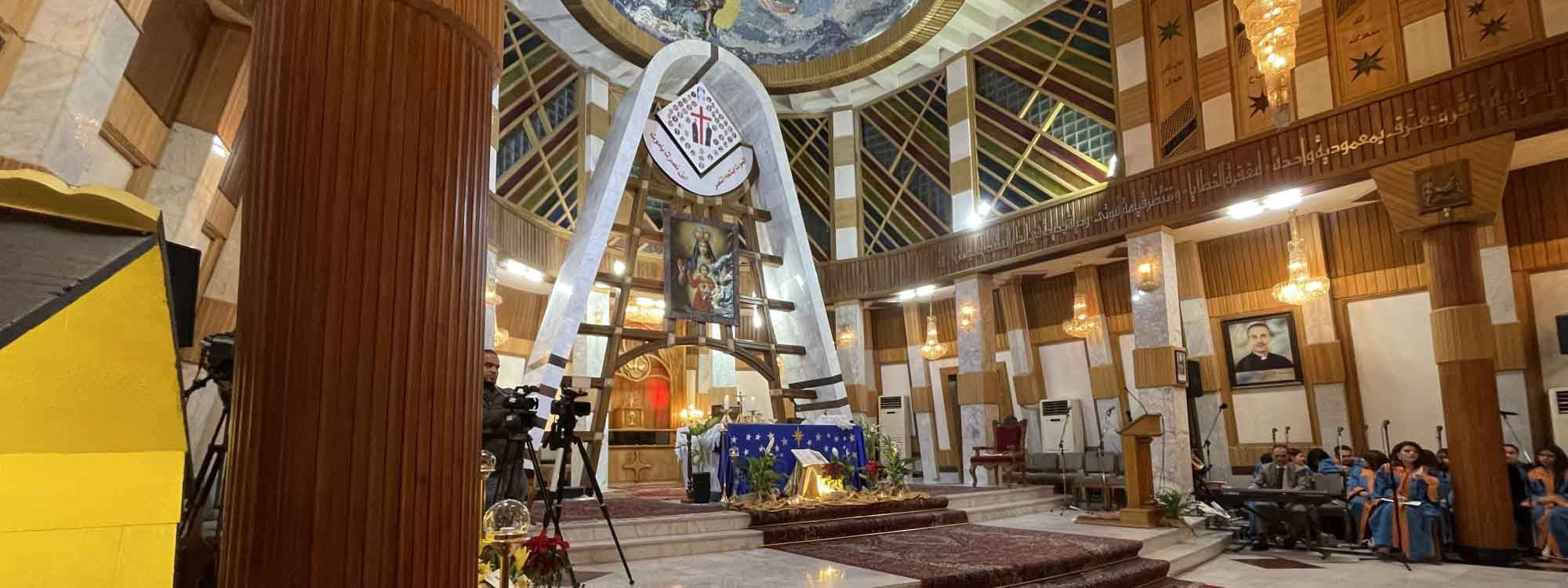 بەڕێوەچوونی جەژنی کریسمس لە کەڕادەی بەغدا