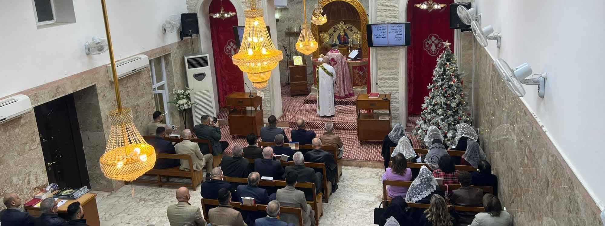 لە کەنیسەیەکی کەرکووک جەژنی کریسمس بەڕێوەدەچێت