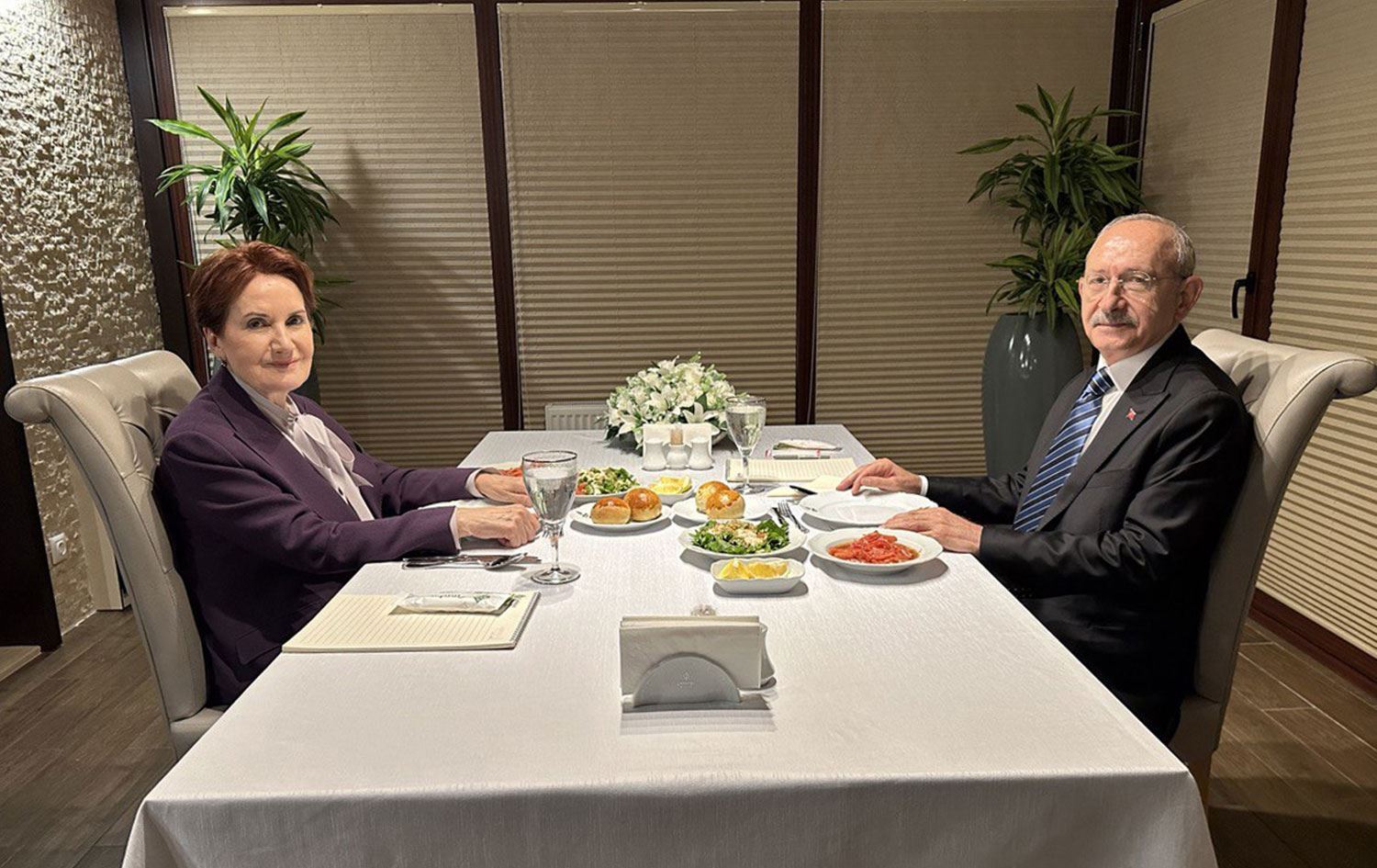 Akşener û Kiliçdaroglu civiyan: Berbijêrê serokkomar di rojevê de ye