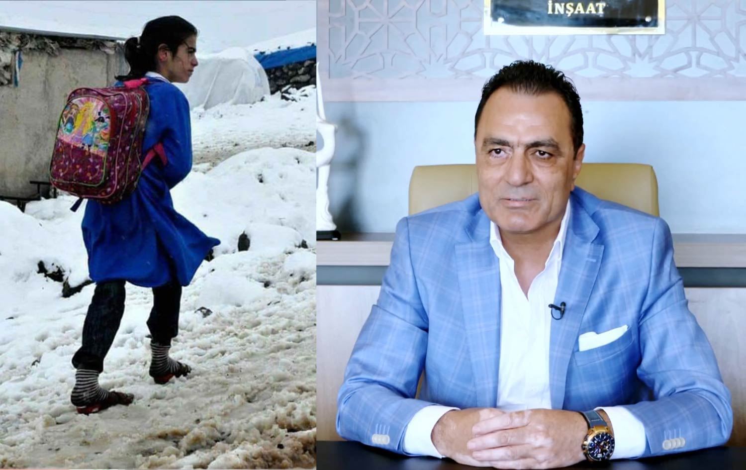 Ji karsazê Kurd bo 10 hezar zarokan pêlavên zivistanê