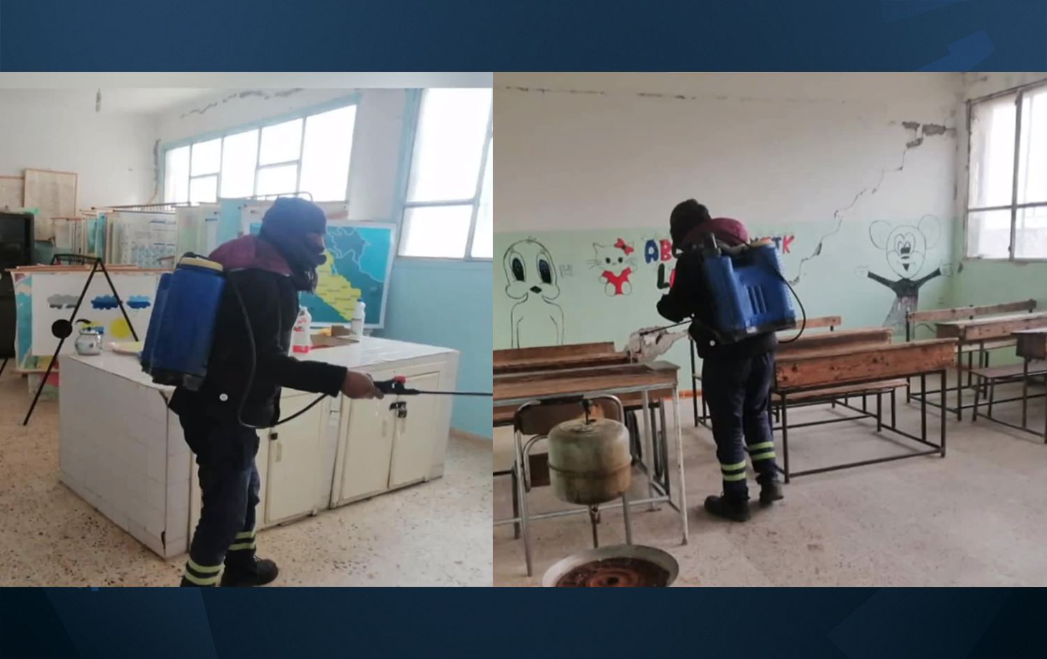 Li Rojavayê Kurdisatnê ji bo rêgirtina li ber vîrûsan dibistan tên dermankirin