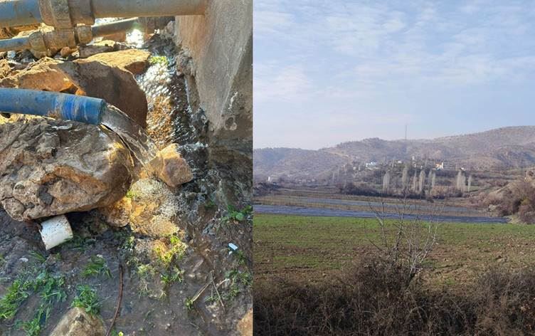 OHD Êlih: Ava vexwarina gundê Taraşê ji ber petrolê qirêj bûye