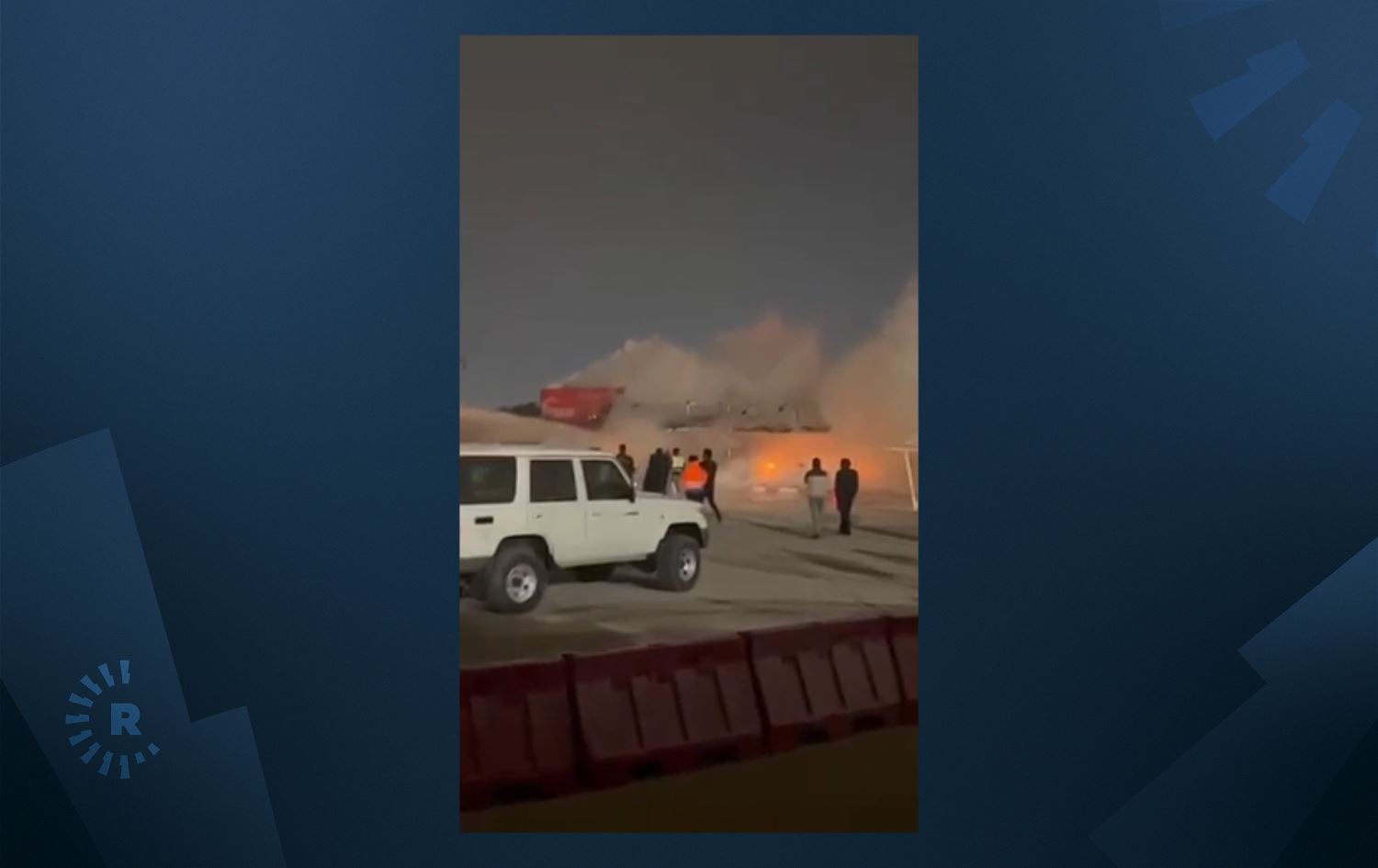 ئاگر لە فڕۆکەخانەی نەجەف کەوتەوە