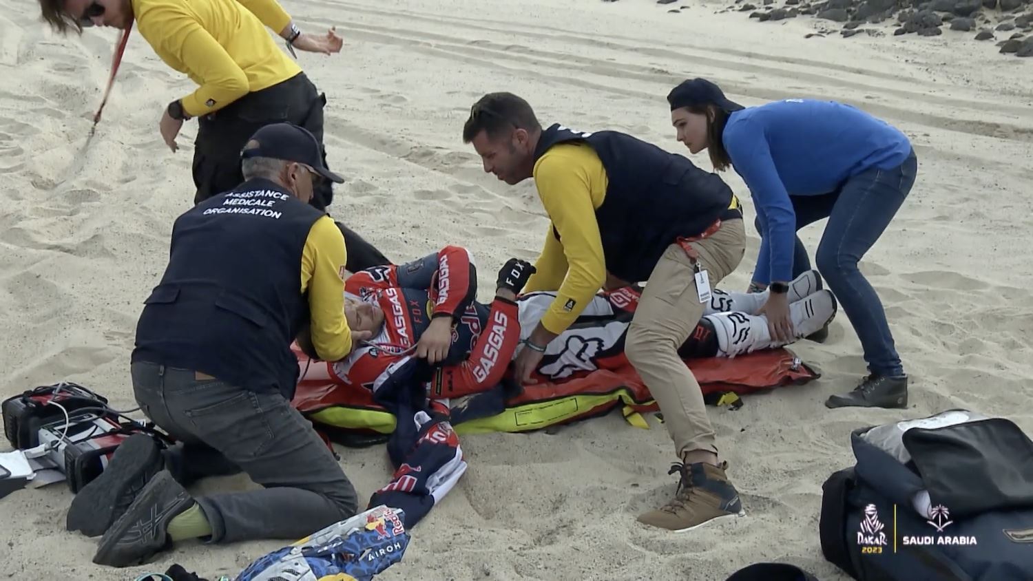 ڤیدیۆ؛ پاڵەوانی رالی داکار لە مردن رزگاری بوو