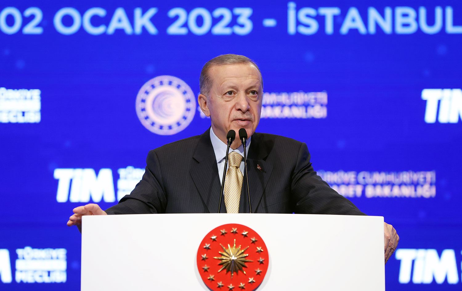 Erdoğan 2022 dış ticaret rakamlarını açıkladı