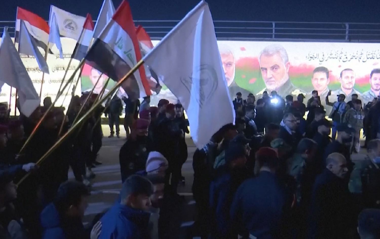 حەشدی شەعبی لە ساڵیادی کوژرانی سولەیمانی و موهەندیس: پێویستە داگیرکار لە عێراق بچێتە دەرەوە