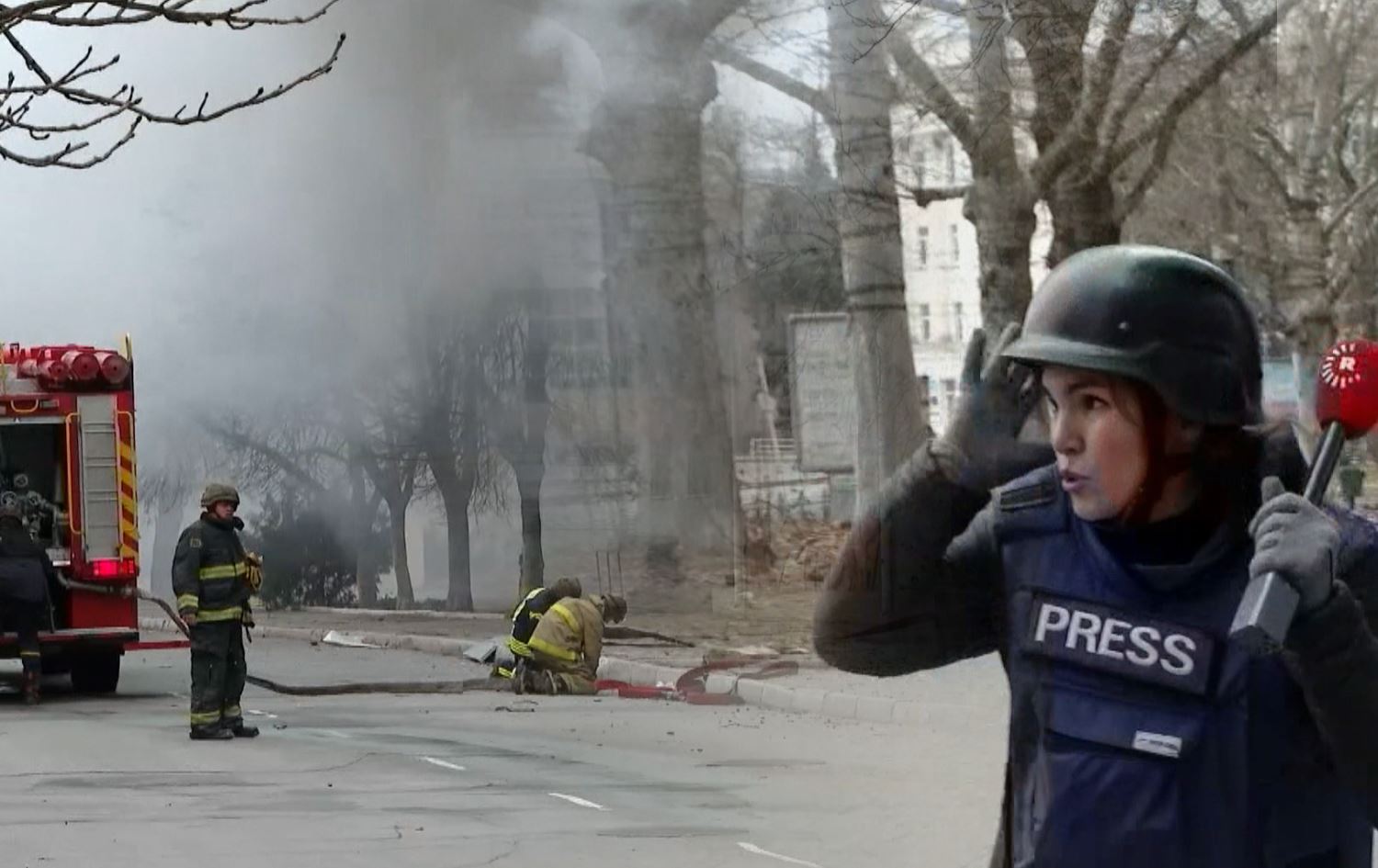 رووسیا بە چڕی سەنتەری شاری خێرسۆن بۆردوومان دەکات؛ 'هیچ شوێنێک پارێزراو نییە'