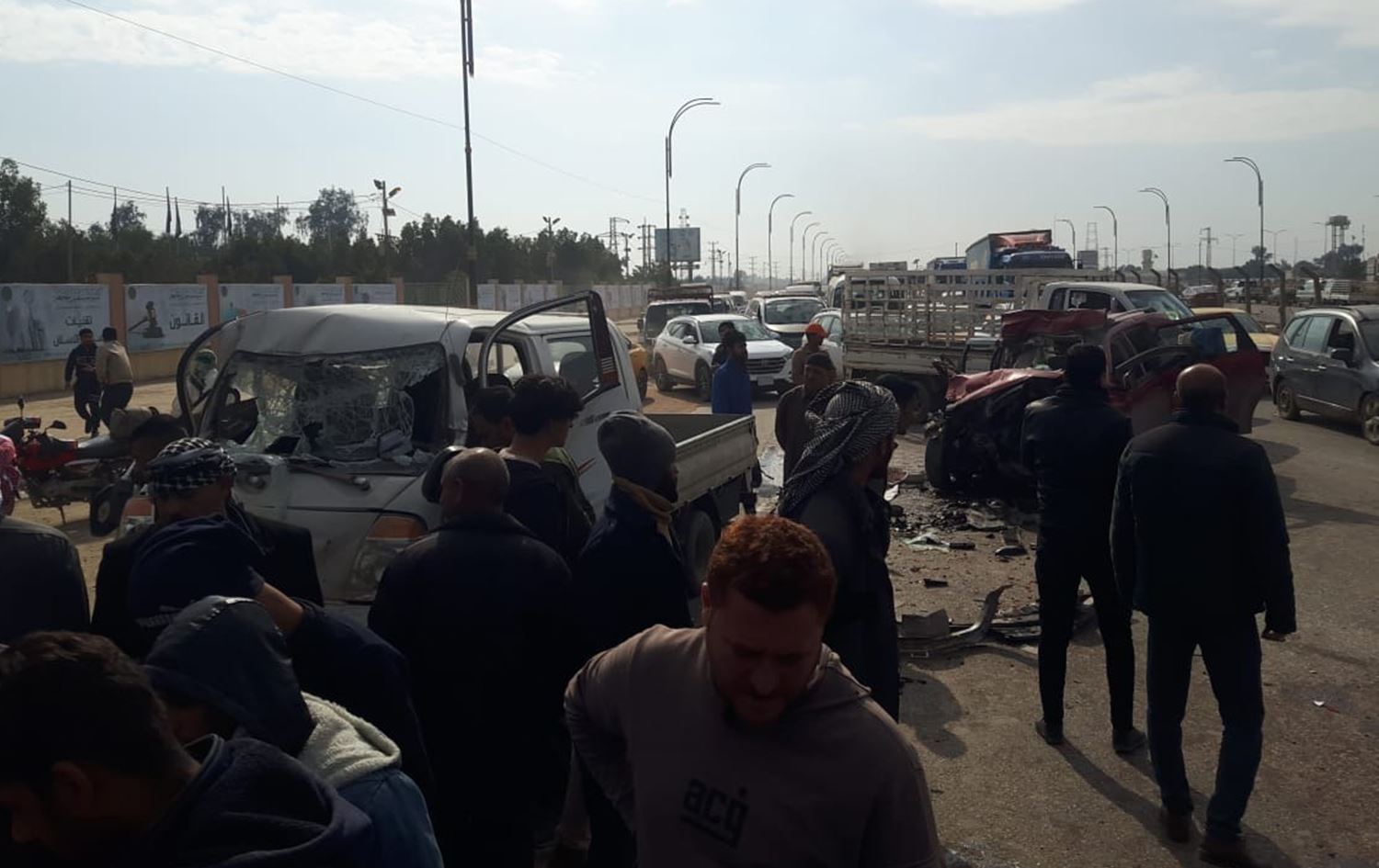 مصرع واصابة خمسة أشخاص بحادث سير في بابل