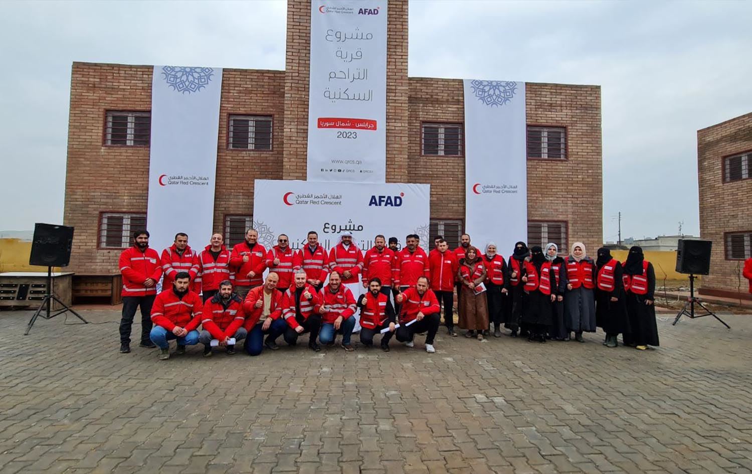 بە پشتیوانیی قەتەر و تورکیا، کۆمەڵگەیەکی نیشتەجێبوون بۆ ئاوارەکانی سووریا لە جەرابلوس دروستکرا