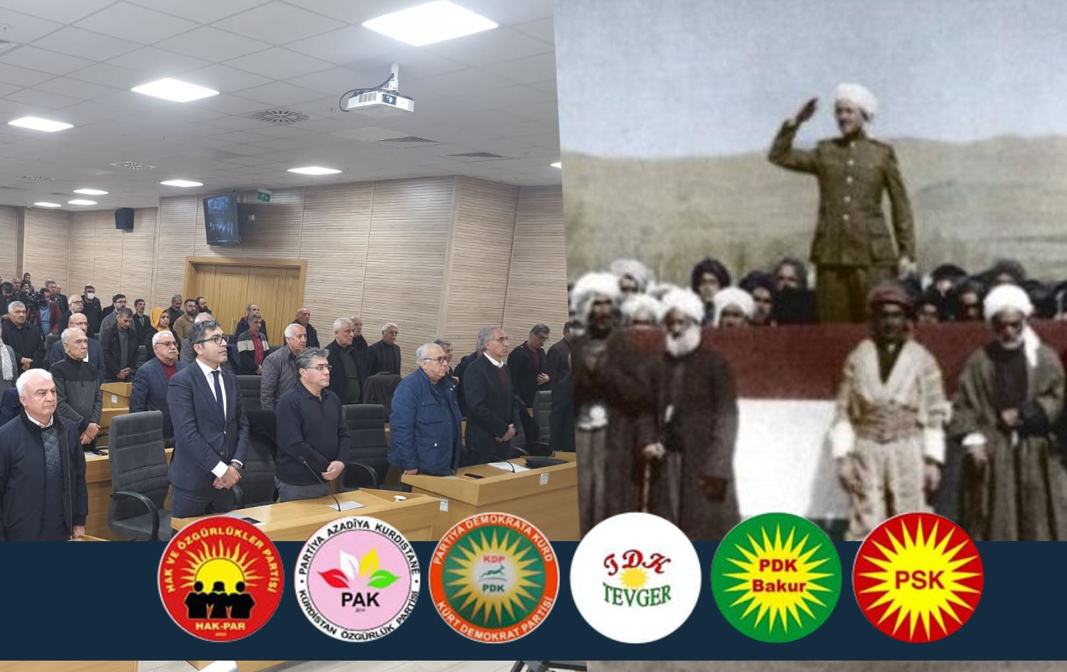 Ji 6 partî û tevgerên Bakurê Kurdistanê peyama Komara Kurdistanê