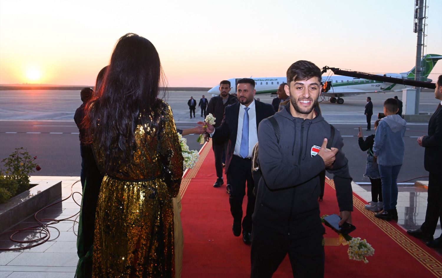 هەڵبژاردەی تۆپی پێی عێراق گەیشتە هەولێر