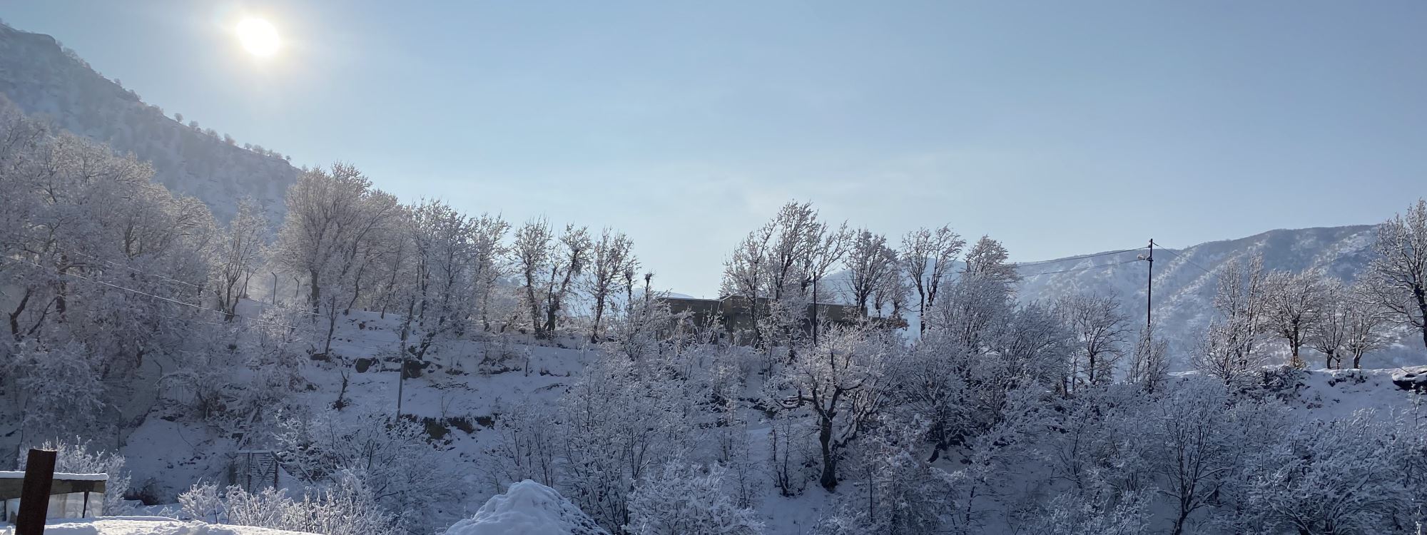 Barîna berfê li devera Balekayetî ya Hewlêrê