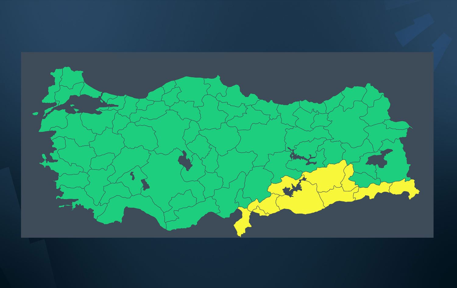 Diyarbakır, Batman ve Hakkari dahil 10 kent için sarı uyarı