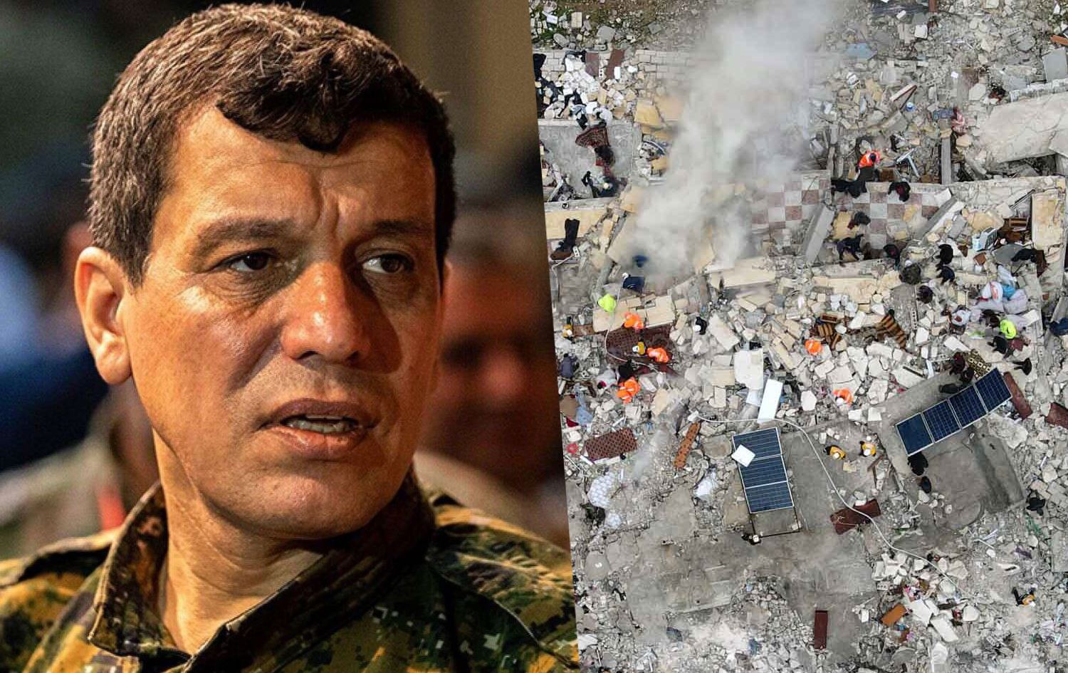 Mazlûm Ebdî bo erdheja Mereşê: Em ji bo alîkariyê amade ne